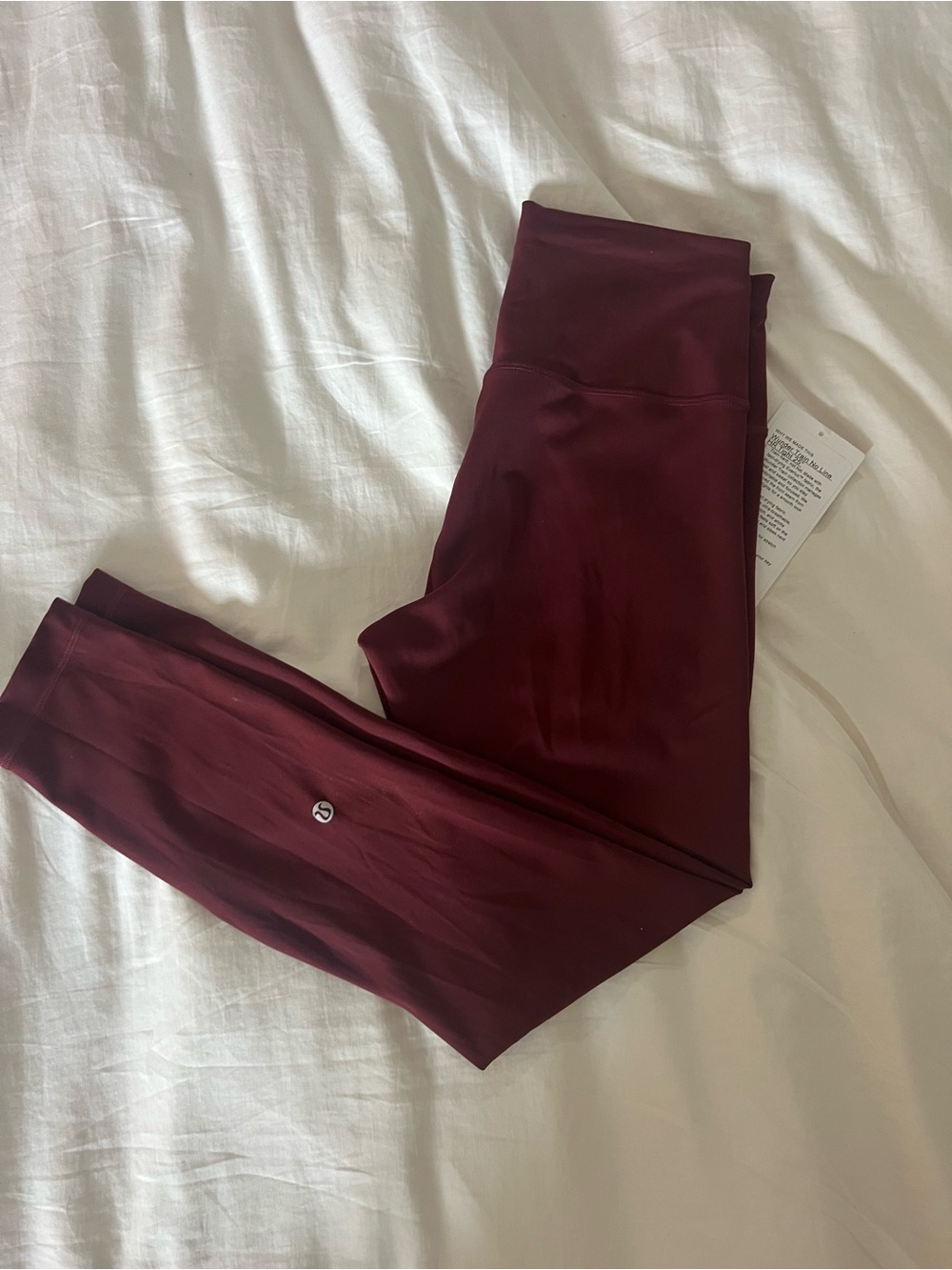 lululemon athletica Burgundy bay winder train no line High-Rise Leggings 25”